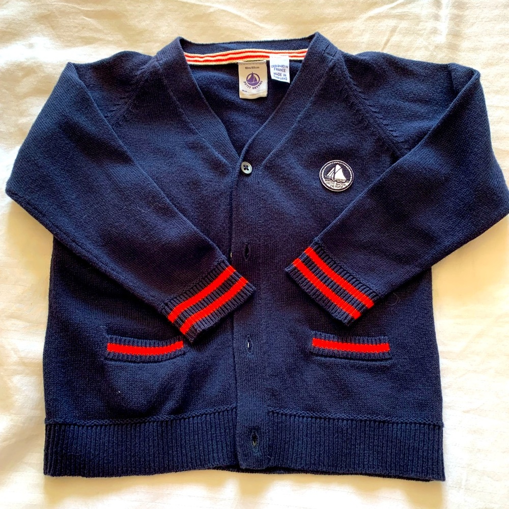 Petit Bateau kids button-up sweater